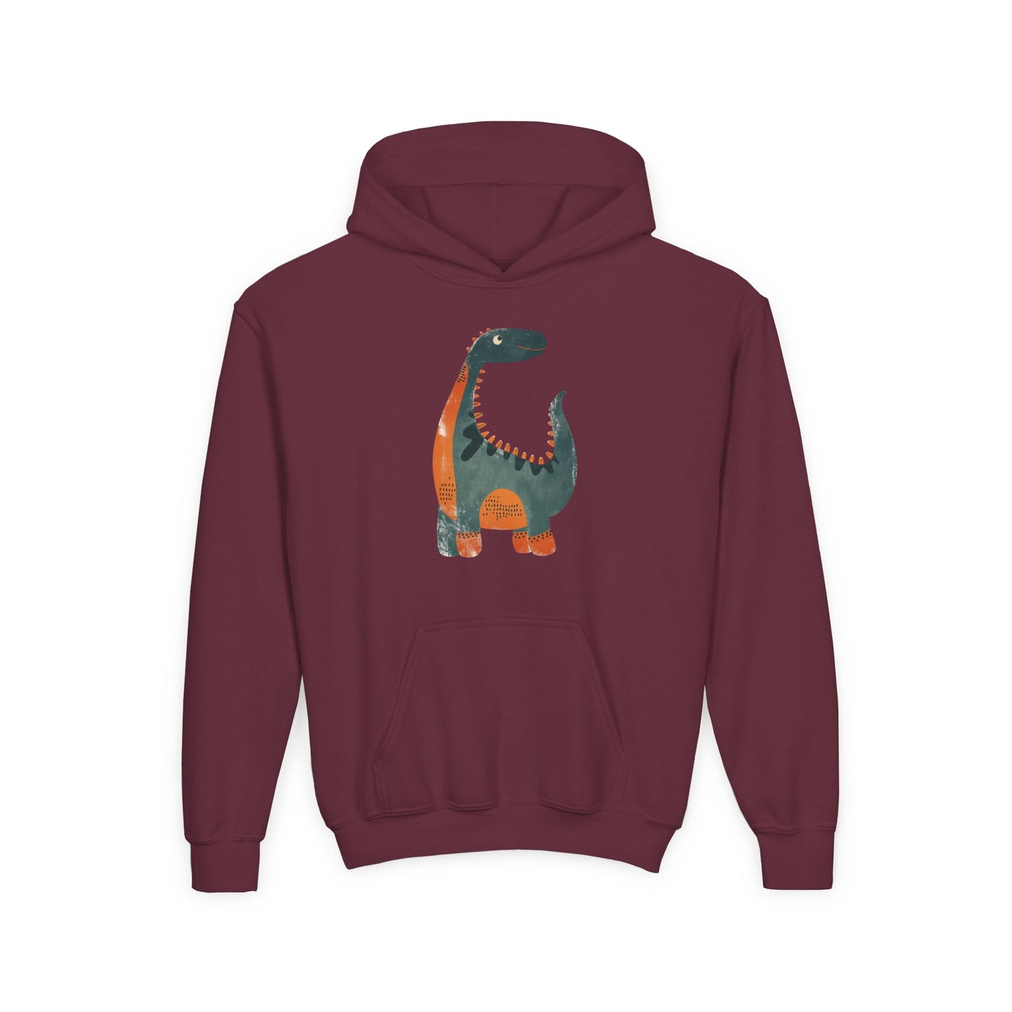 Youth Heavy Blend Hooded Sweatshirt - Whimsical Dinosaur