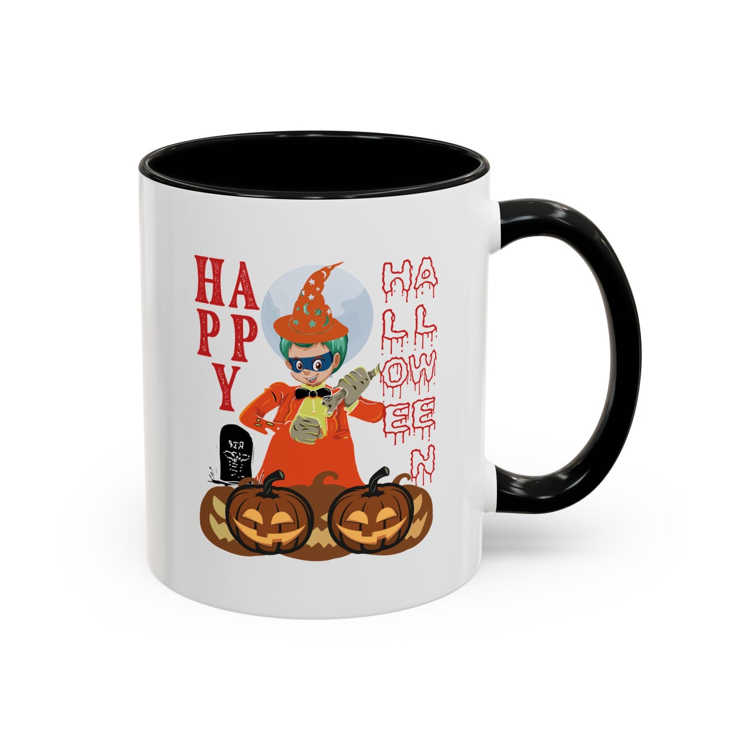 Accent Coffee Mug - Holloween design by super kiddo