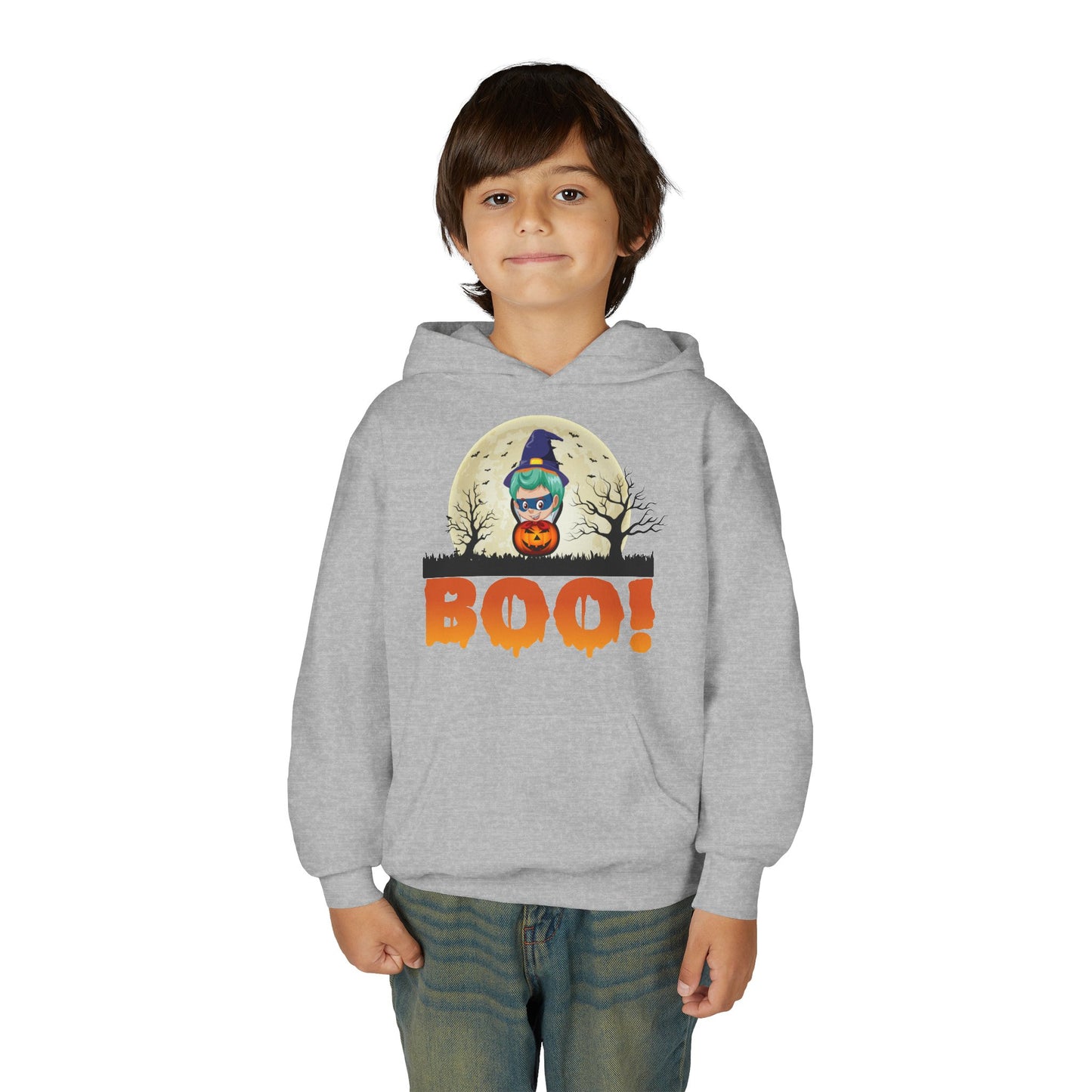 Youth Heavy Blend Hooded Sweatshirt - Boo