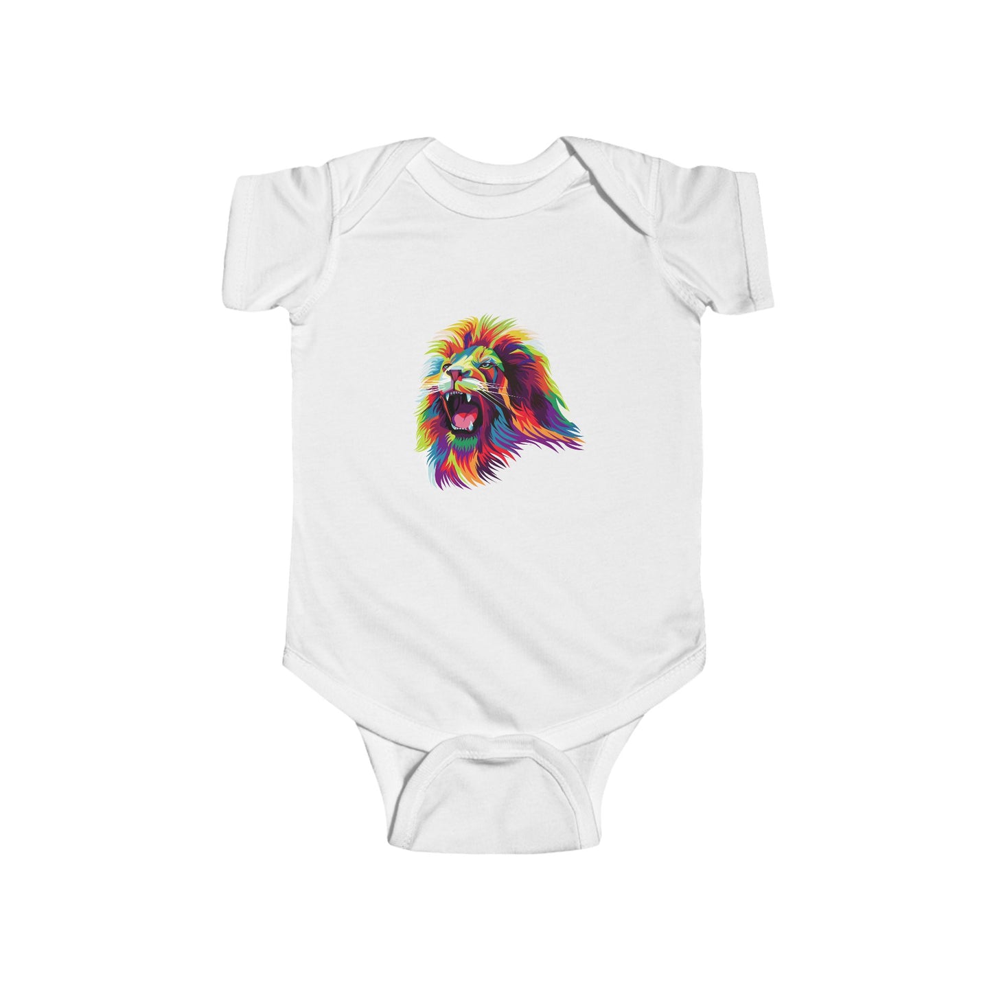 Infant Fine Jersey Bodysuit - Lion head