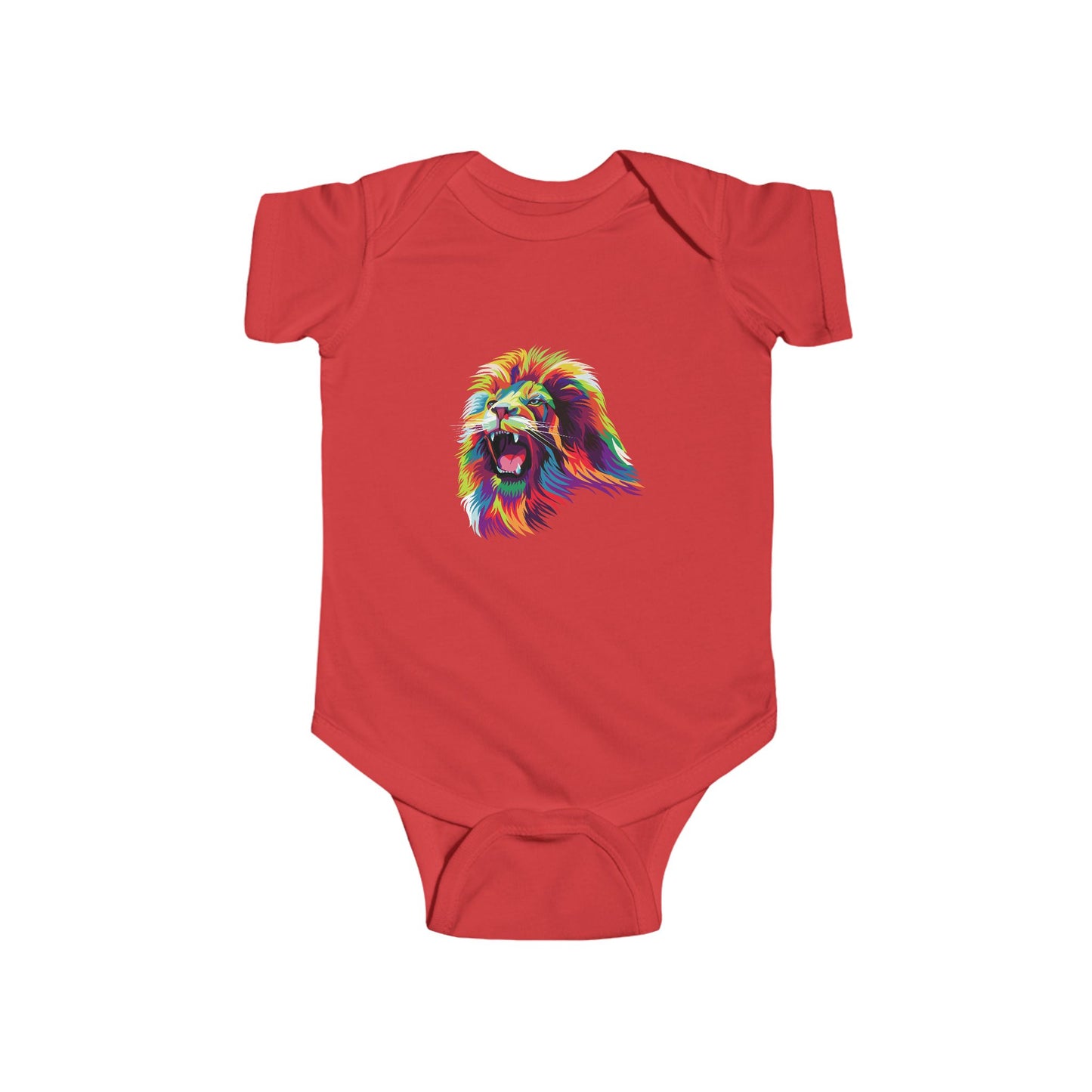 Infant Fine Jersey Bodysuit - Lion head