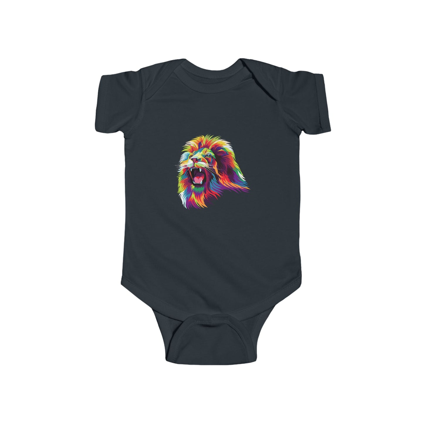 Infant Fine Jersey Bodysuit - Lion head