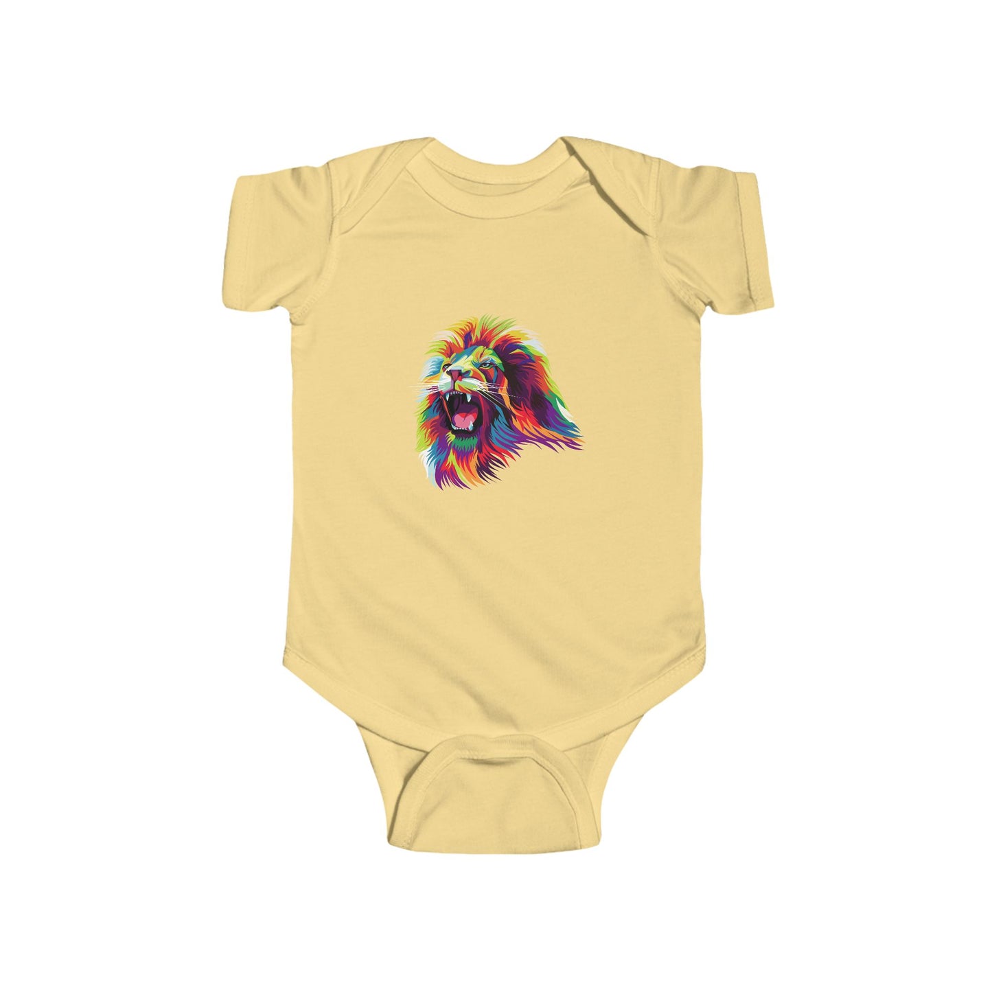 Infant Fine Jersey Bodysuit - Lion head