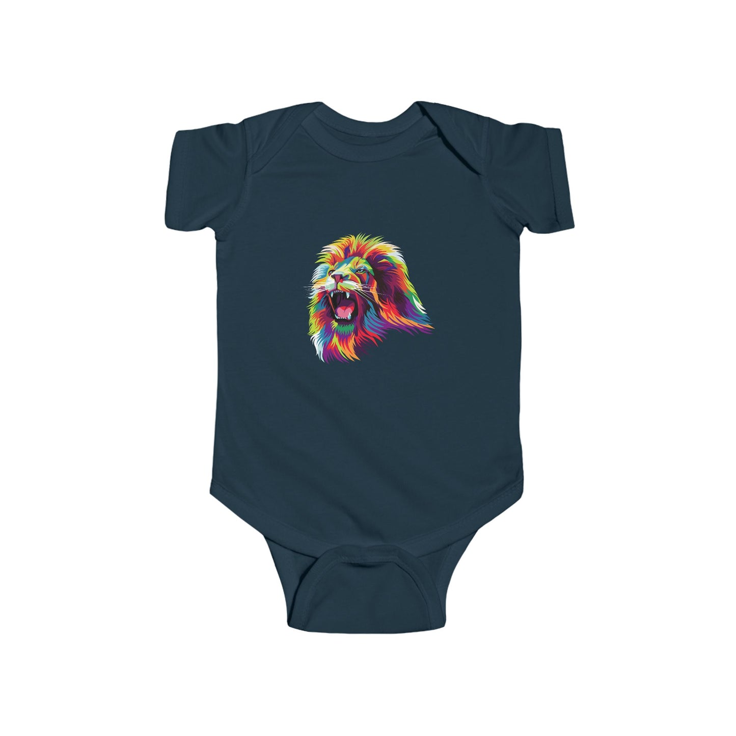 Infant Fine Jersey Bodysuit - Lion head