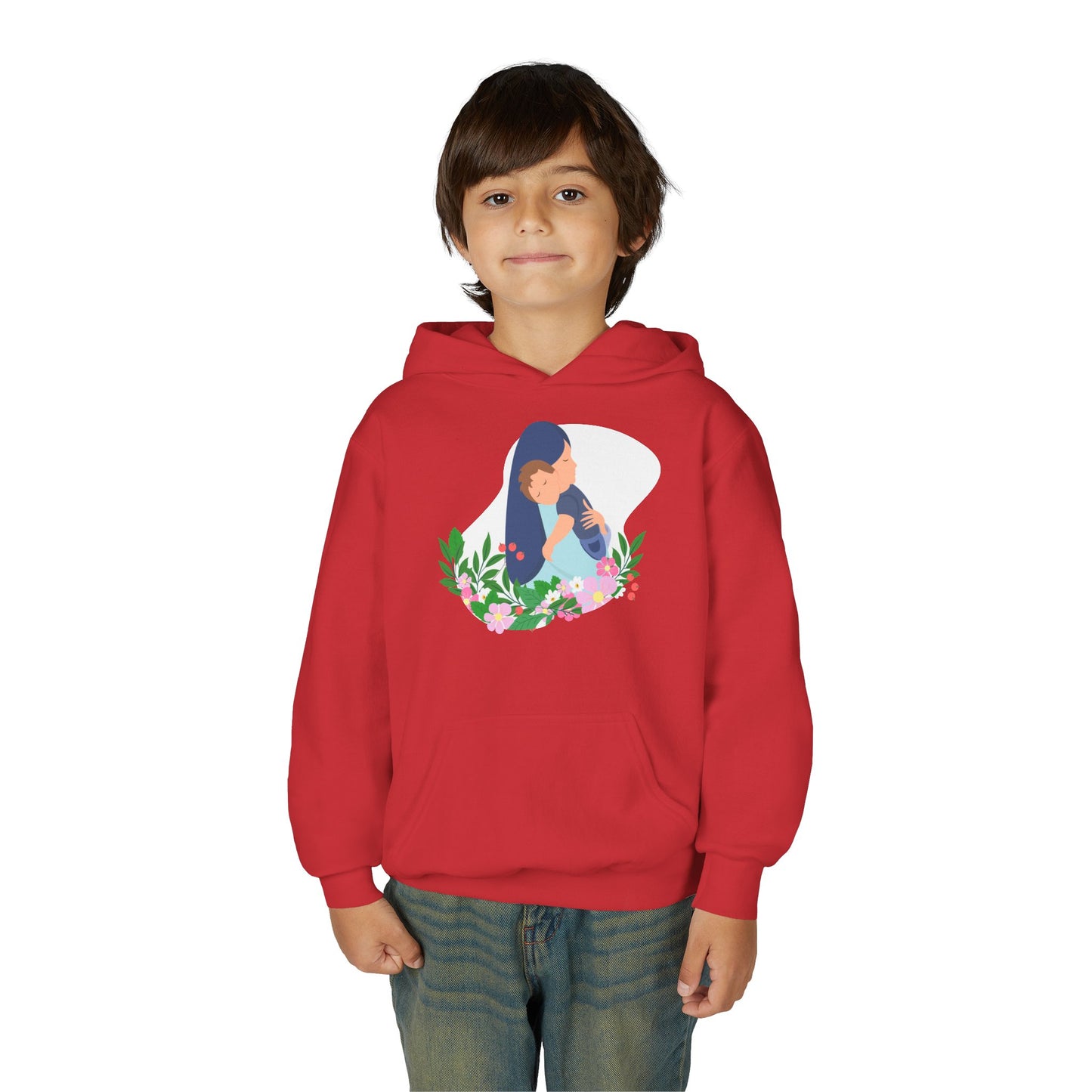 Youth Heavy Blend Hooded Sweatshirt - Mothers love