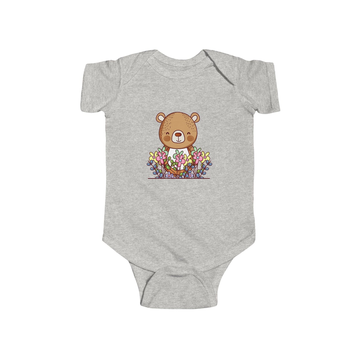 Infant Fine Jersey Bodysuit - Cute bear