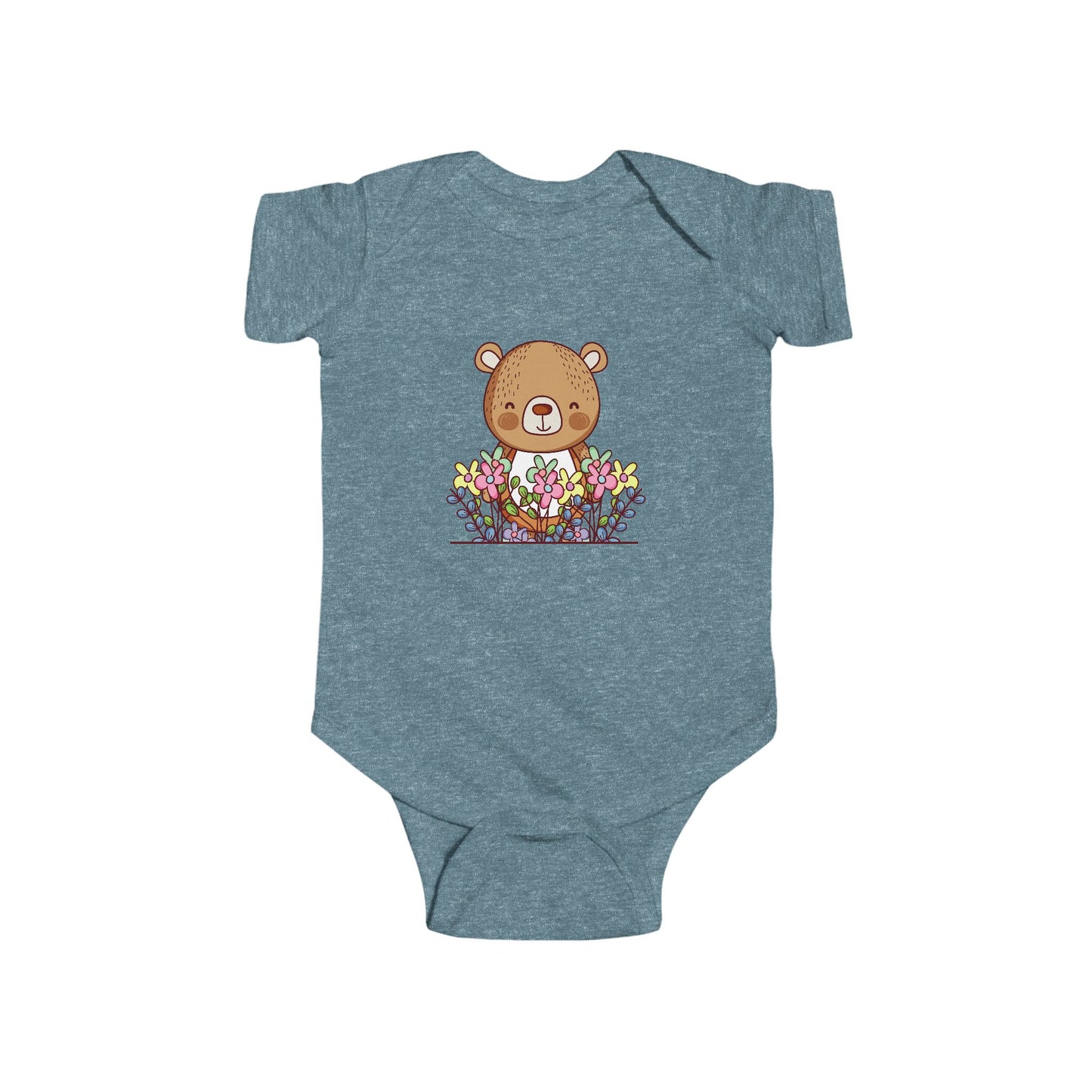 Infant Fine Jersey Bodysuit - Cute bear