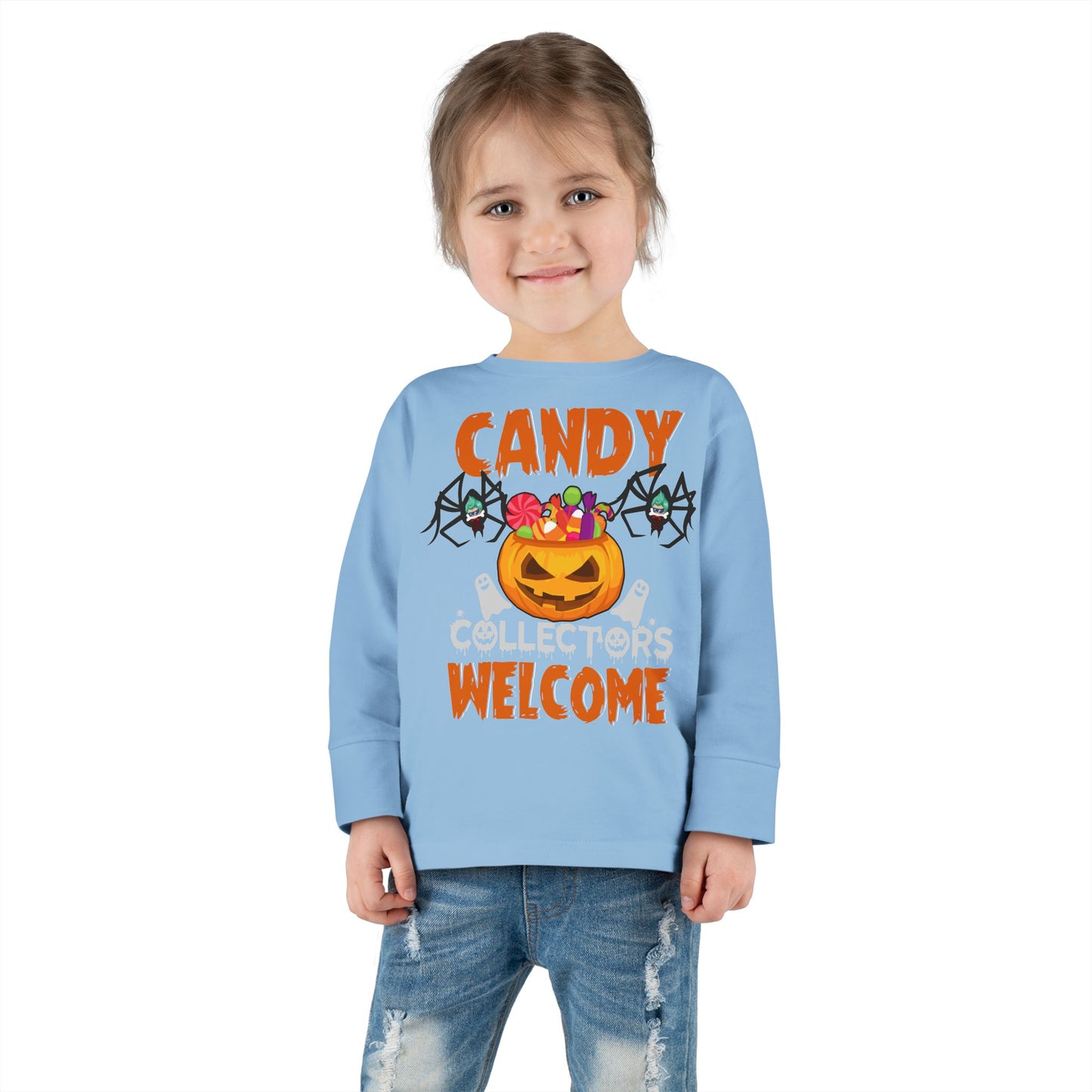 Toddler Long Sleeve Tee - Candy collectors by super kiddo
