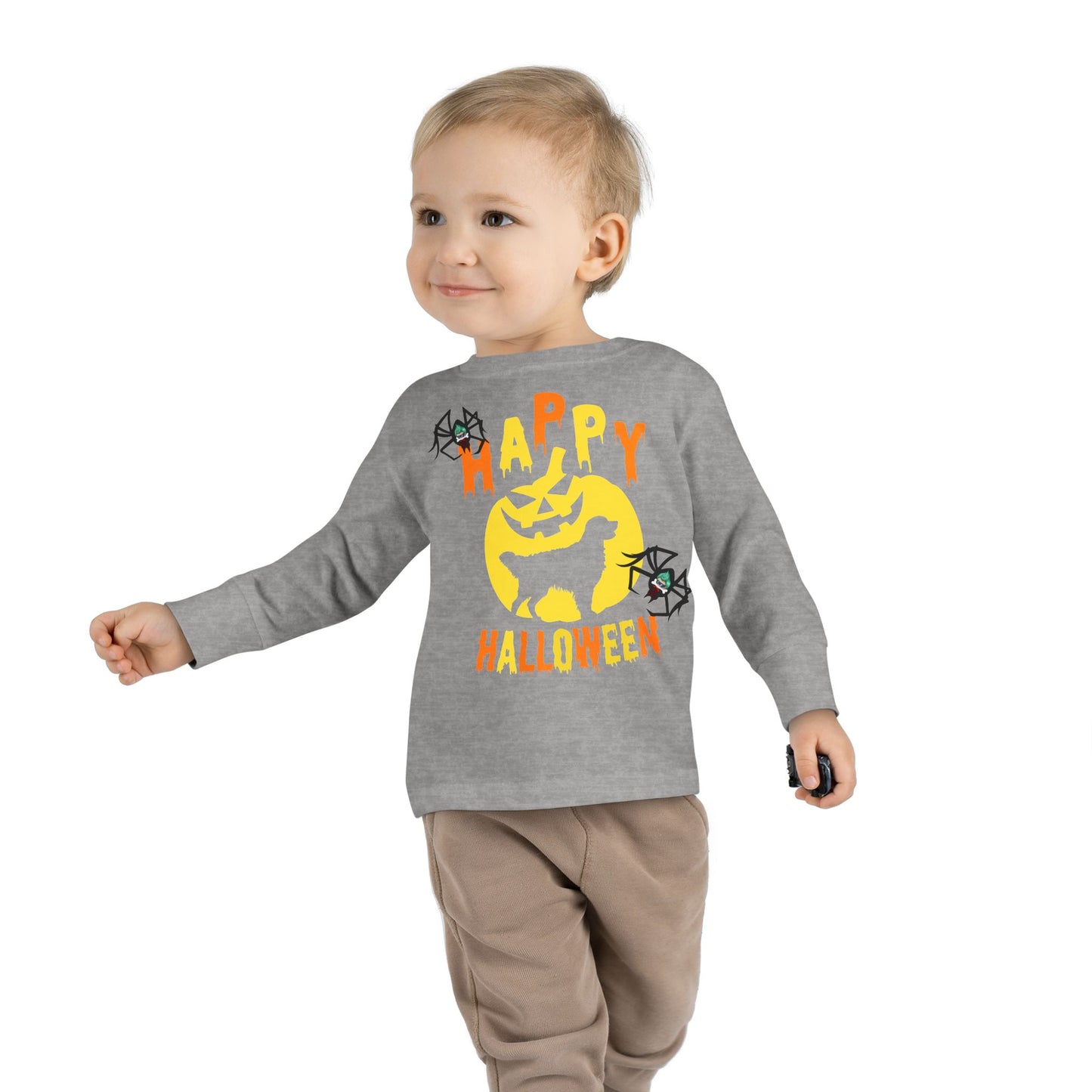 Toddler Long Sleeve Tee - Happy holloween