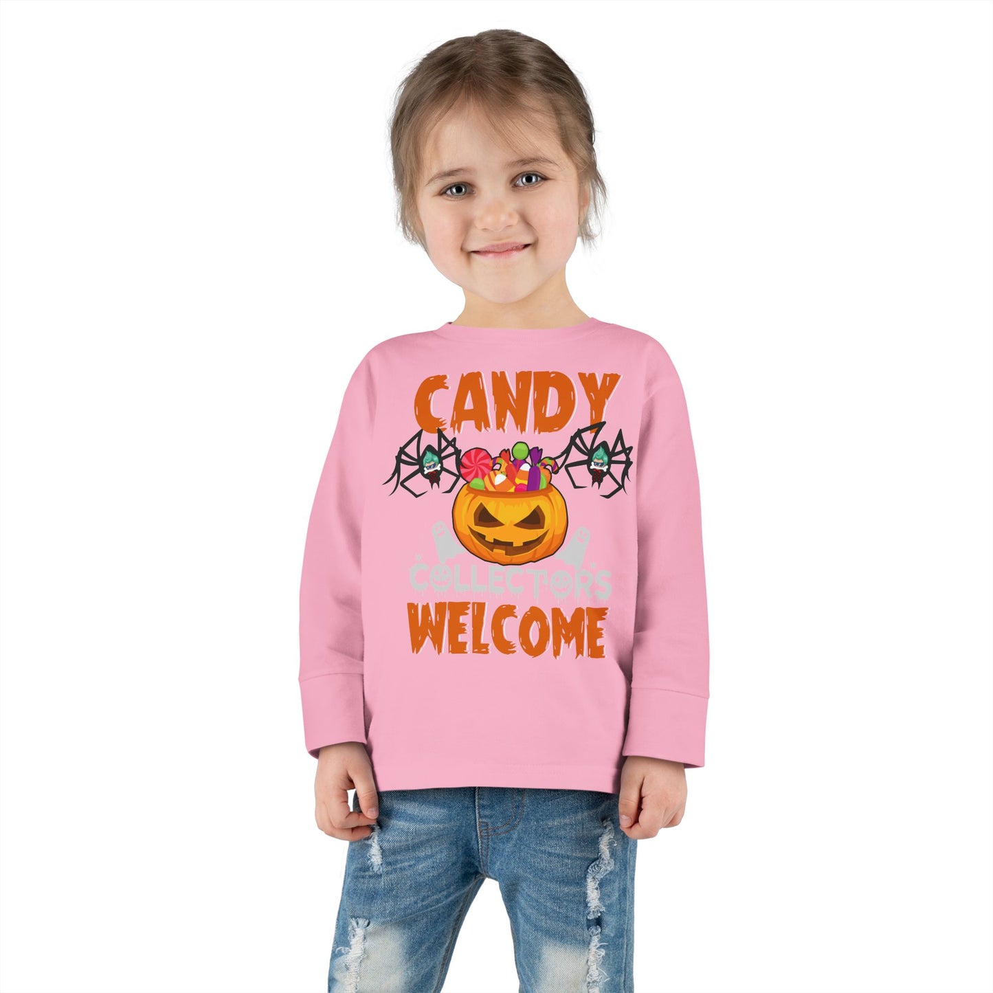 Toddler Long Sleeve Tee - Candy collectors by super kiddo