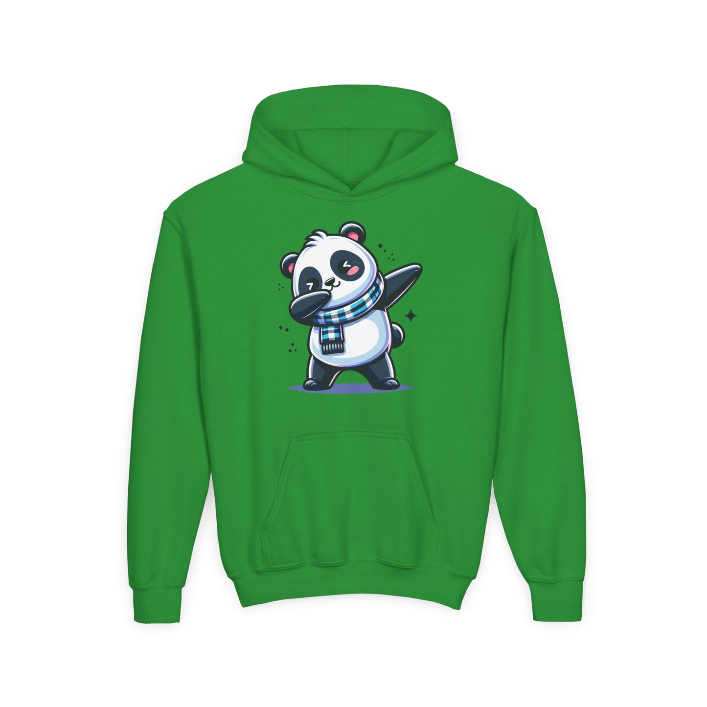 Youth Heavy Blend Hooded Sweatshirt - Panda dabbing dance