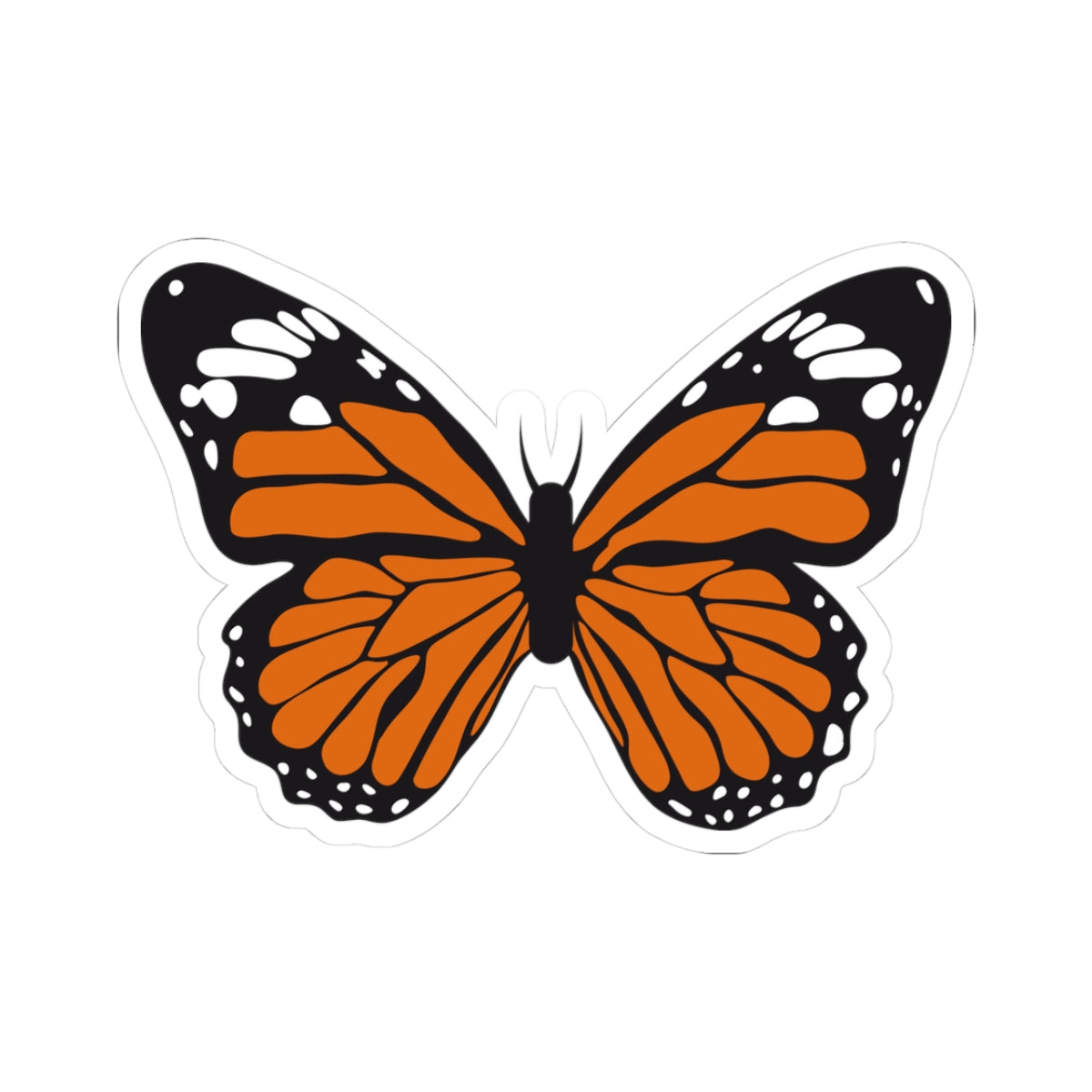 Kiss-Cut Stickers - Orange butterfly