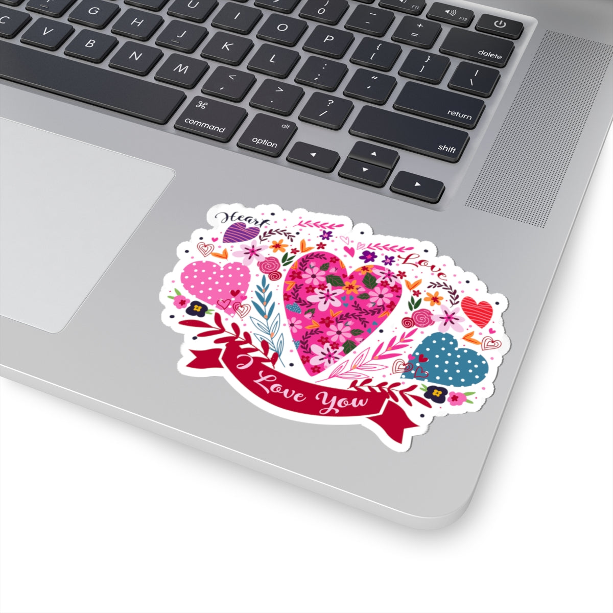 Kiss-Cut Vinyl Decals - I love you