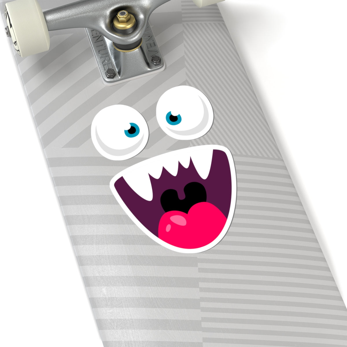 Kiss-Cut Vinyl Decals - Cute monsters face