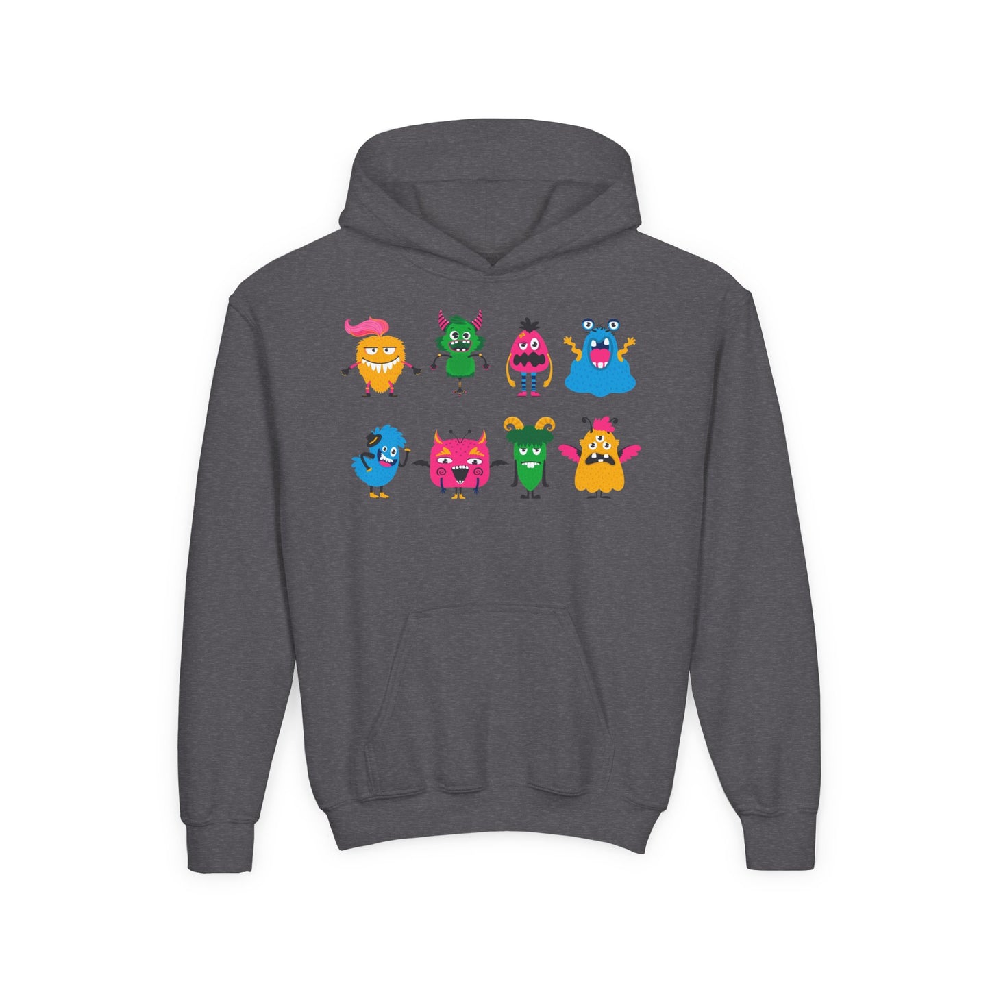 Youth Heavy Blend Hooded Sweatshirt - Set of monsters