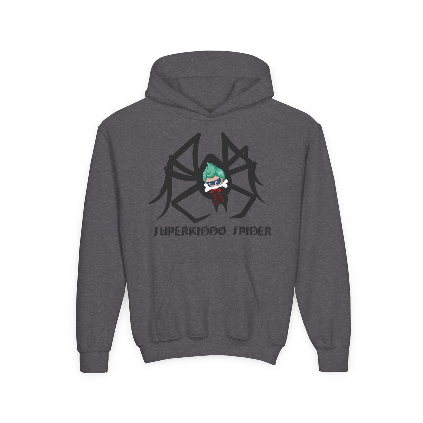 Youth Heavy Blend Hooded Sweatshirt - Spider kiddo