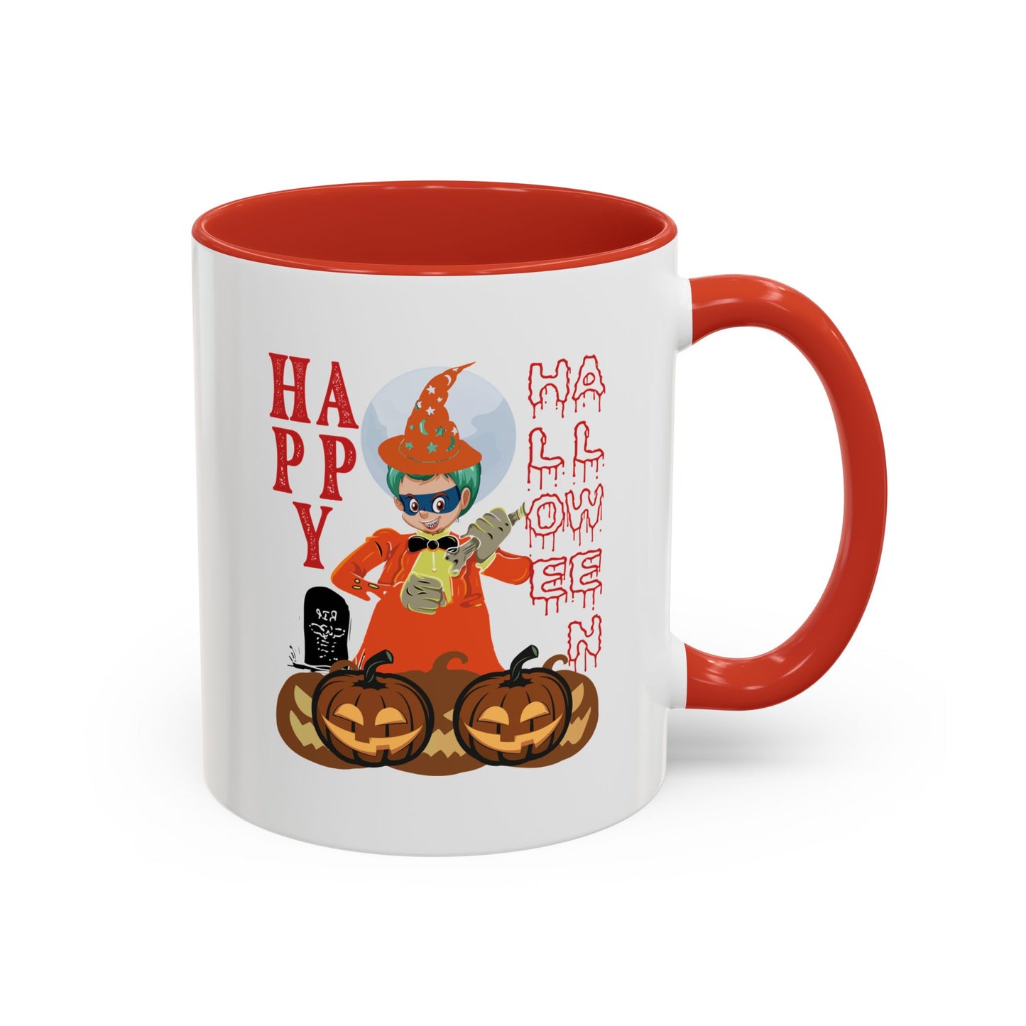 Accent Coffee Mug - Holloween design by super kiddo