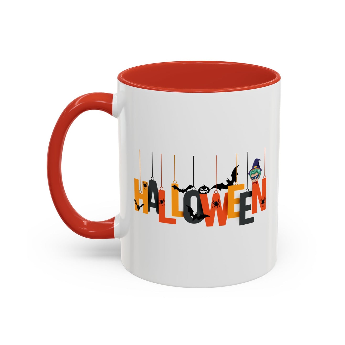 Accent Coffee Mug - Holloween hanging letters