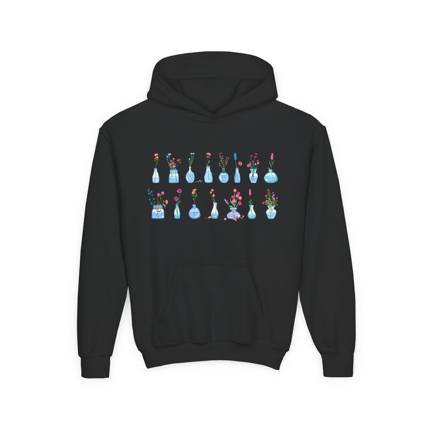 Youth Heavy Blend Hooded Sweatshirt - Set of flower vase