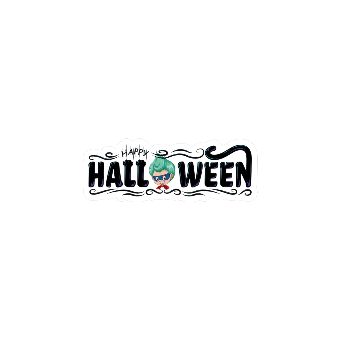 Halloween Kiss-Cut Vinyl Decals – Happy halloween by super kiddo