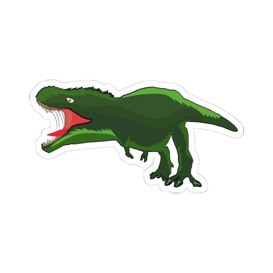 Kiss-Cut Vinyl Decals - Tyrannosaurus Angry Printify