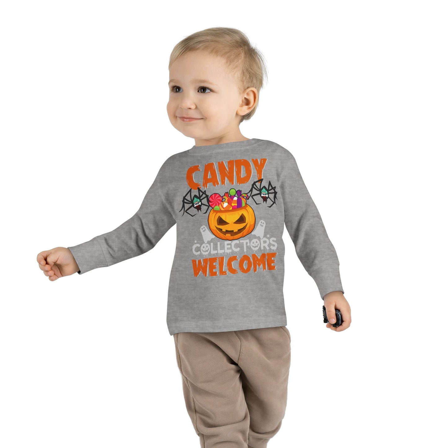 Toddler Long Sleeve Tee - Candy collectors by super kiddo