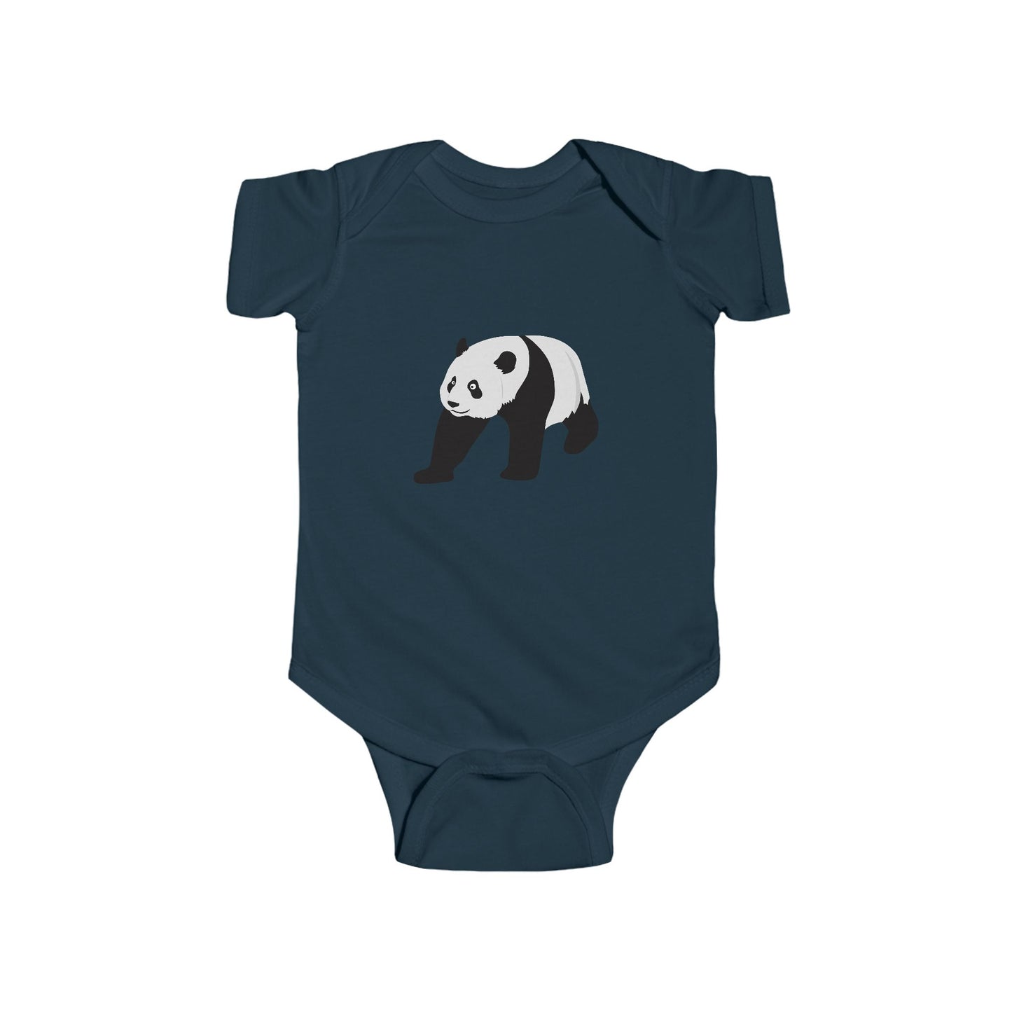 Infant Fine Jersey Bodysuit - Crawling panda