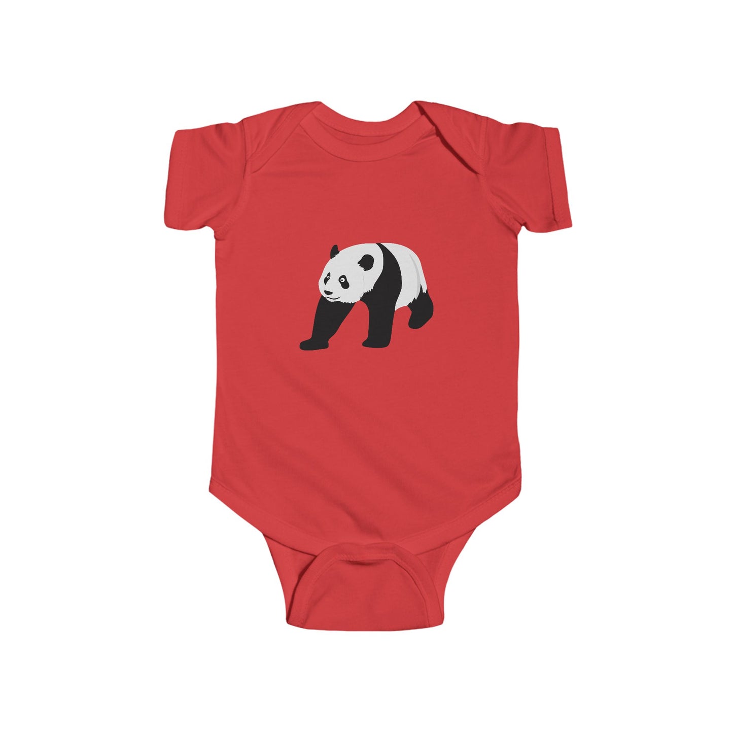 Infant Fine Jersey Bodysuit - Crawling panda