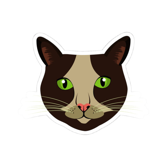 Kiss-Cut Stickers - Cow Cat Printify