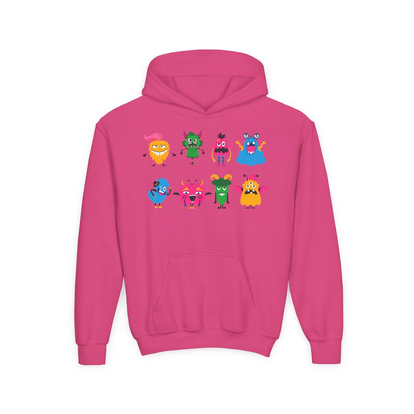 Youth Heavy Blend Hooded Sweatshirt - Set of monsters