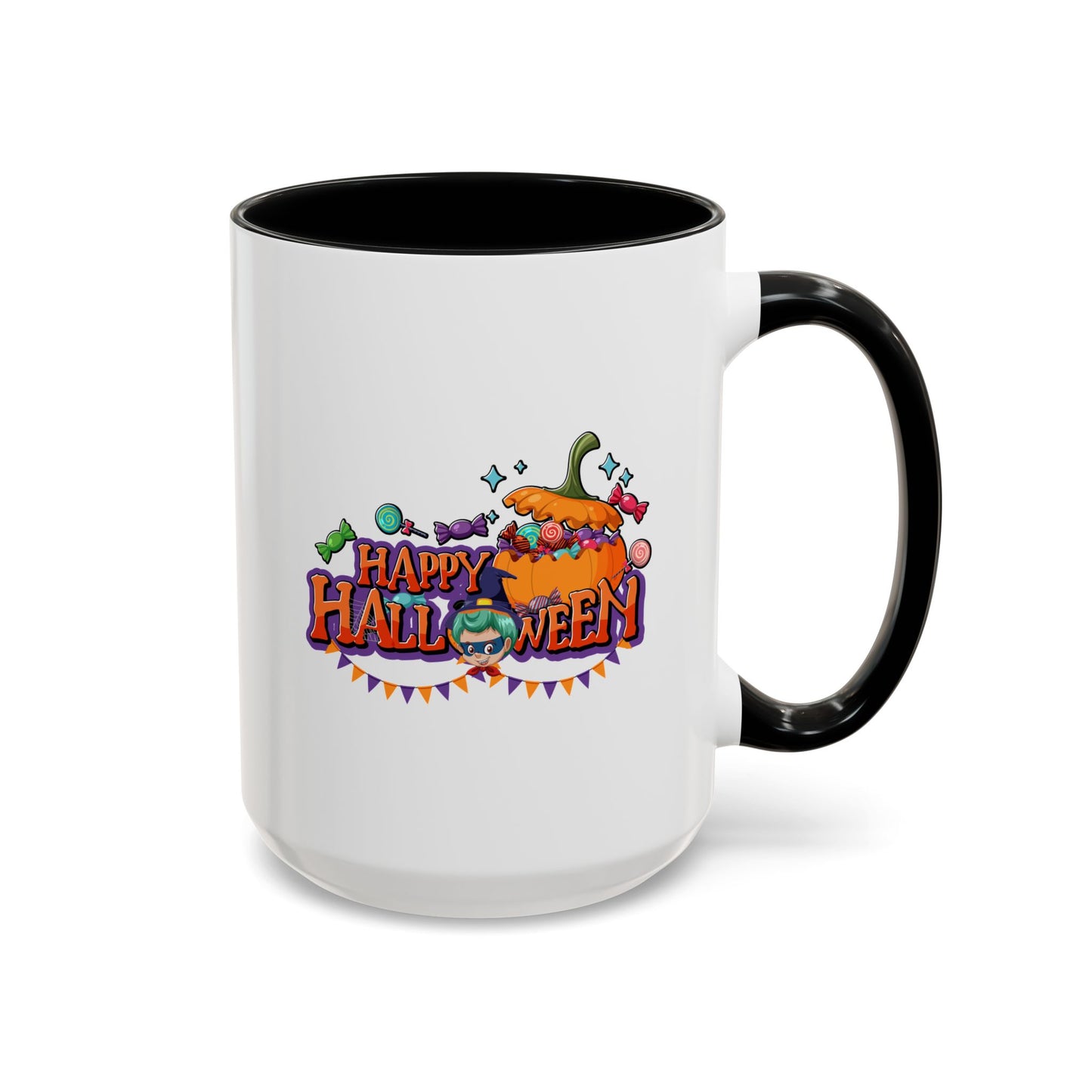 Accent Coffee Mug - Happy halloween banner
