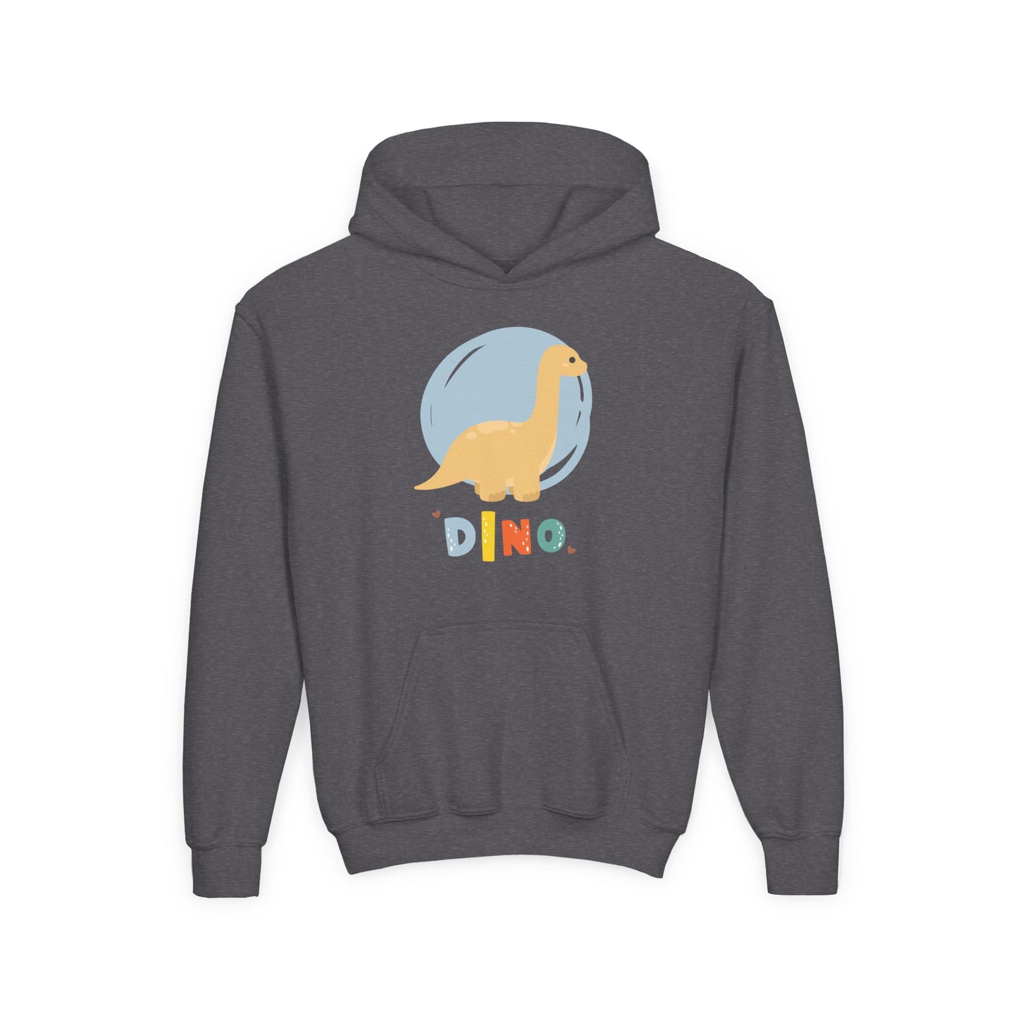 Youth Heavy Blend Hooded Sweatshirt - Dino Embrace