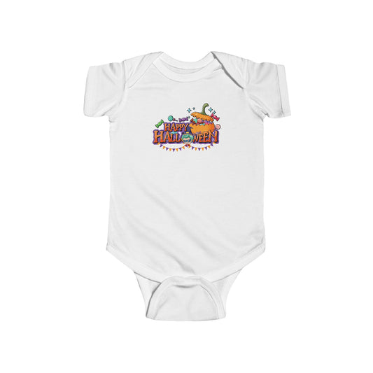 Infant Bodysuit - Happy halloween banner