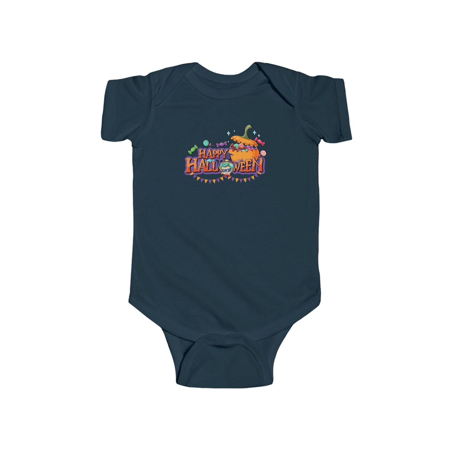 Infant Bodysuit - Happy halloween banner