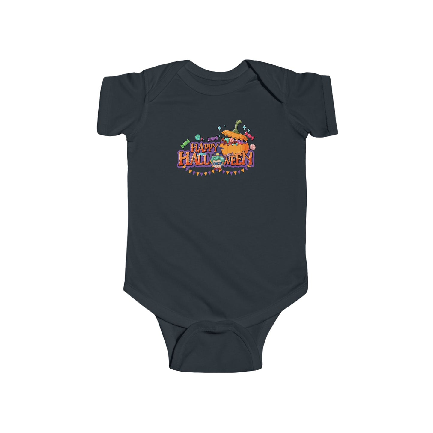 Infant Bodysuit - Happy halloween banner