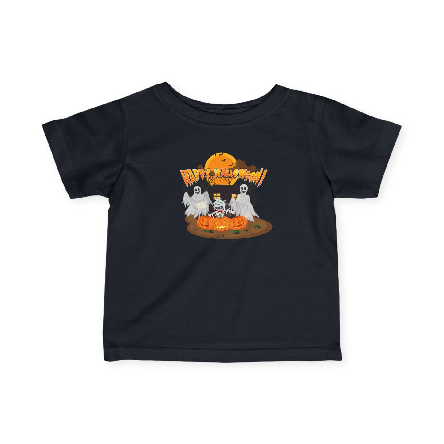 Infant Fine Jersey Tee - Super kiddo with ghost