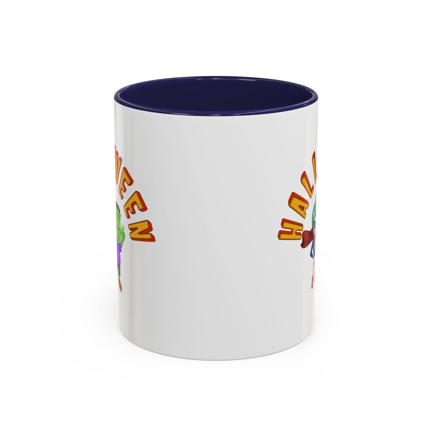 Accent Coffee Mug - Holloween with super kiddo
