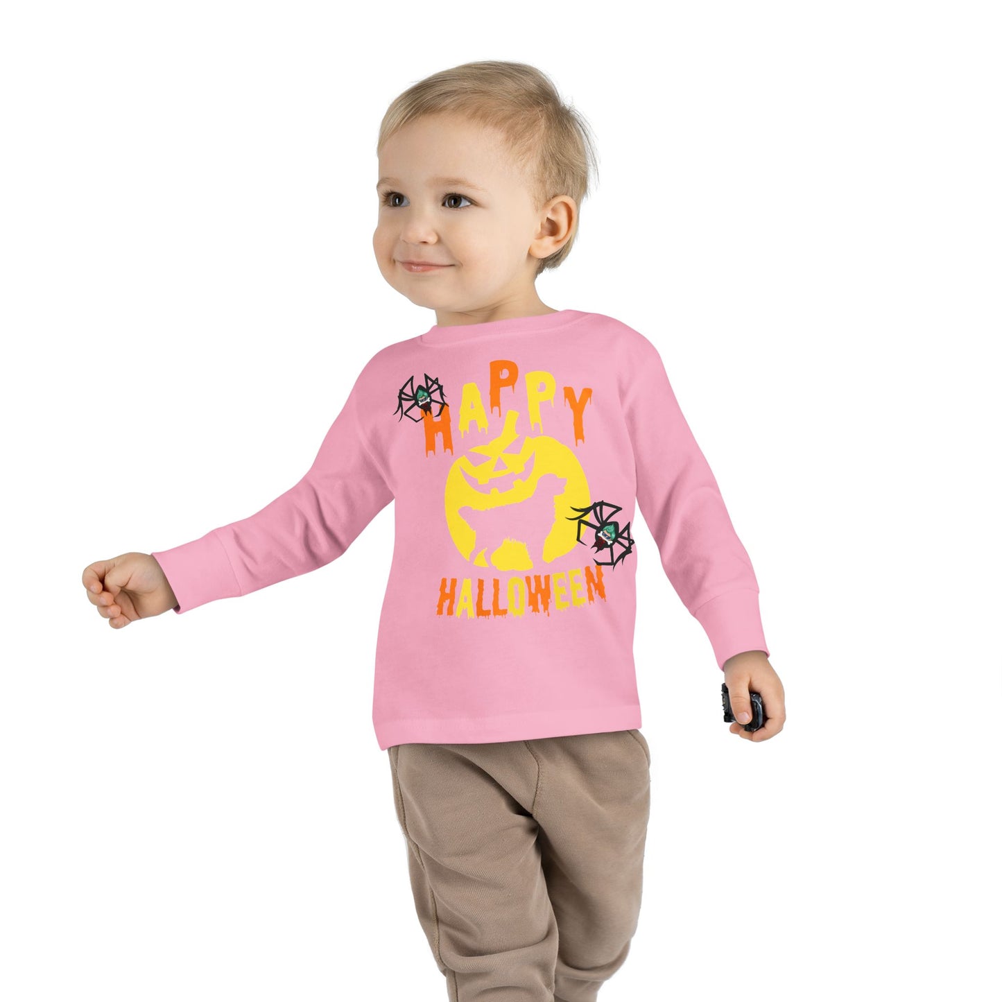 Toddler Long Sleeve Tee - Happy holloween