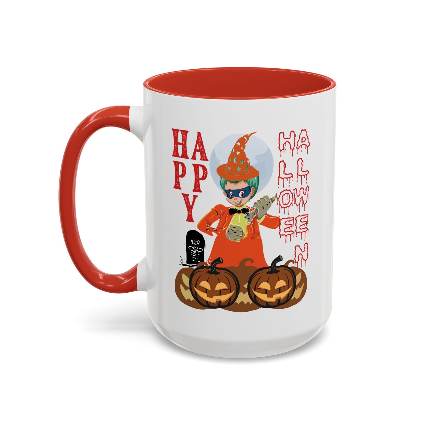 Accent Coffee Mug - Holloween design by super kiddo
