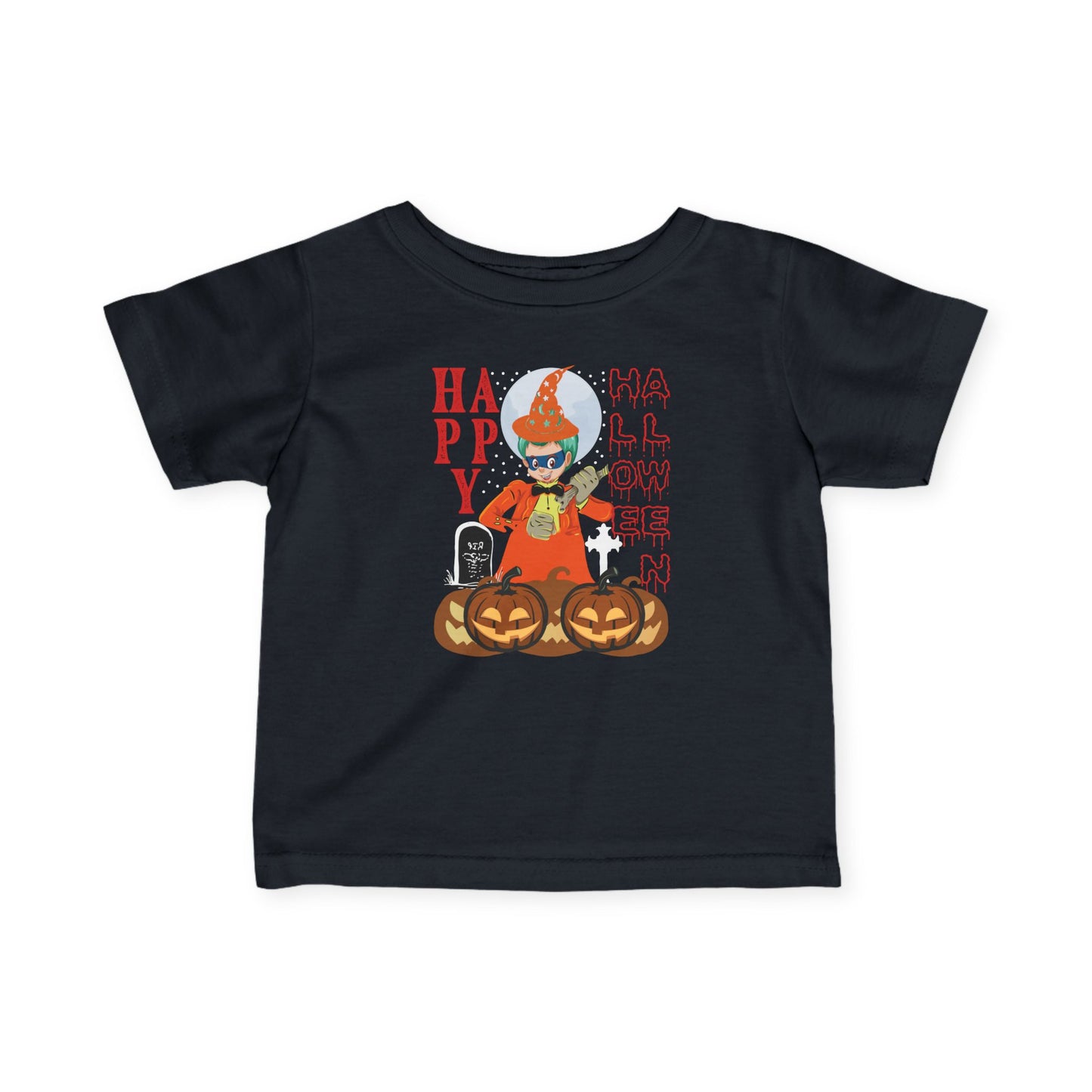Infant Fine Jersey Tee - Holloween design by super kiddo