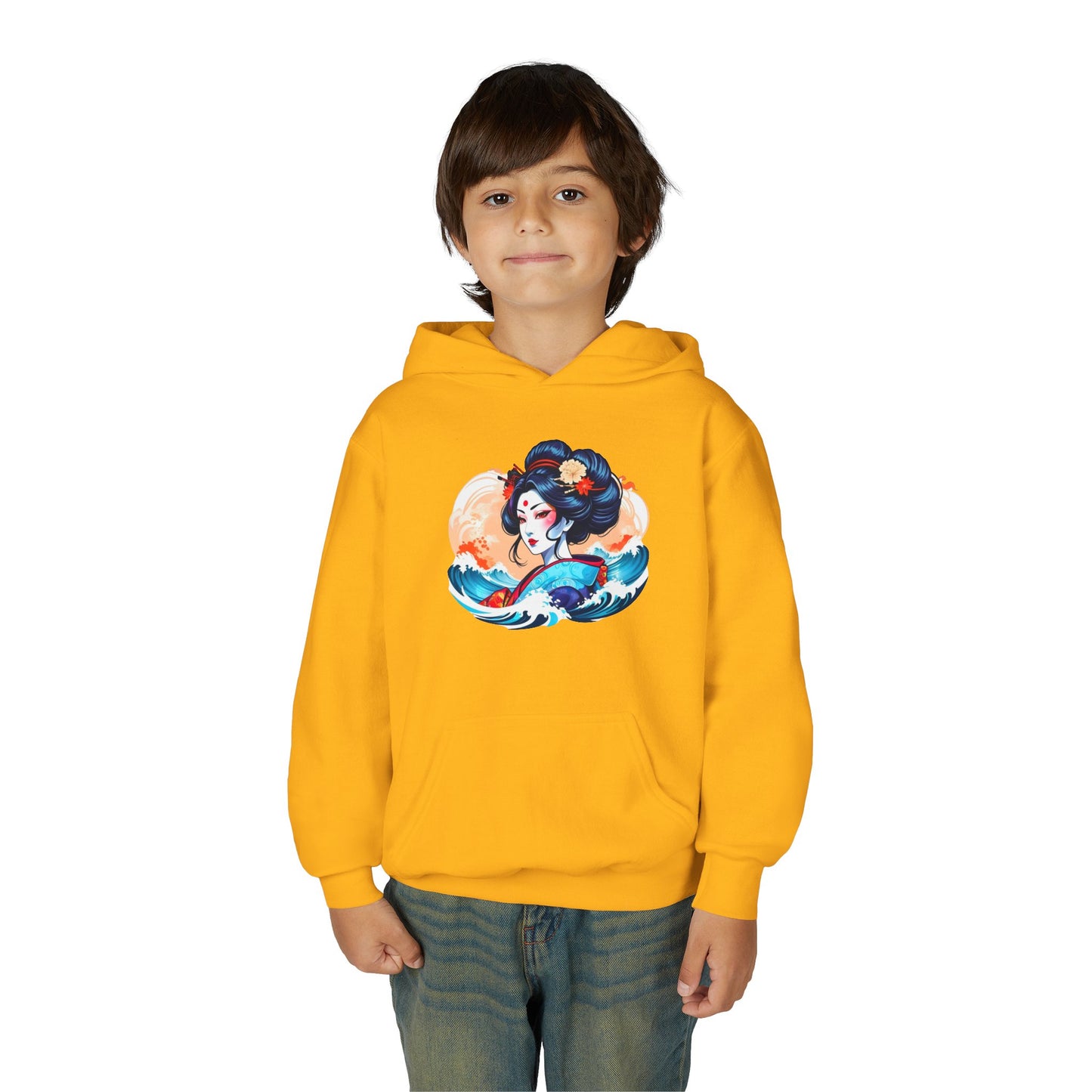 Youth Heavy Blend Hooded Sweatshirt - Japanese Beauty