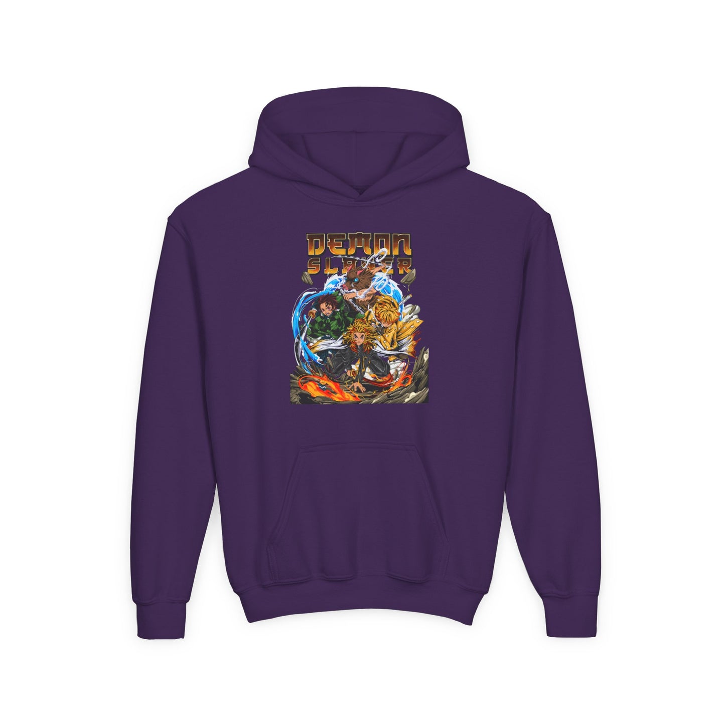 Youth Heavy Blend Hooded Sweatshirt - Demon slayer