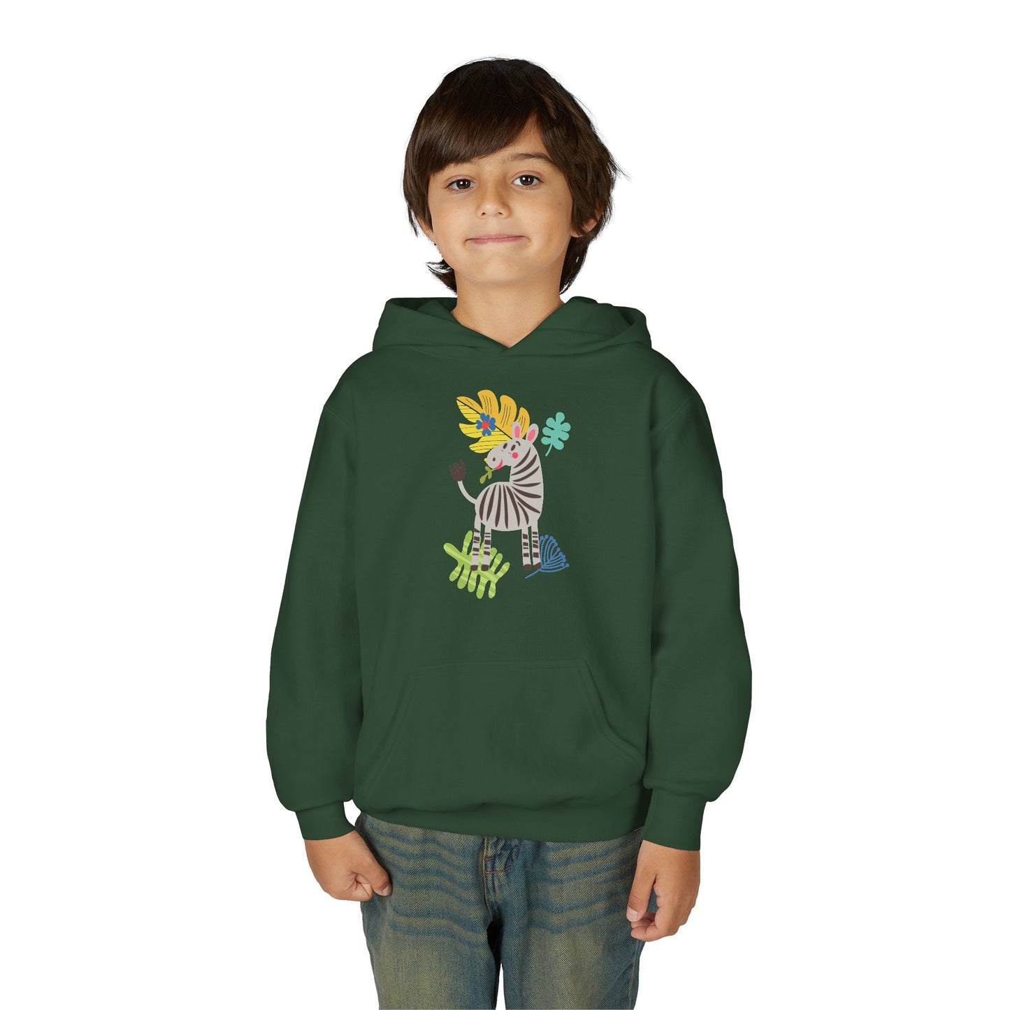 Youth Heavy Blend Hooded Sweatshirt -Zebra
