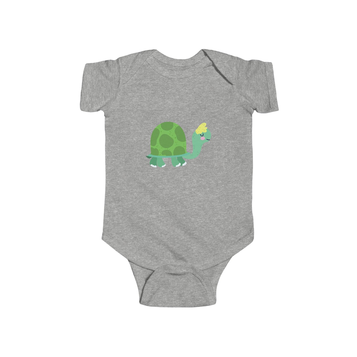 Infant Fine Jersey Bodysuit - Sleeping turtle