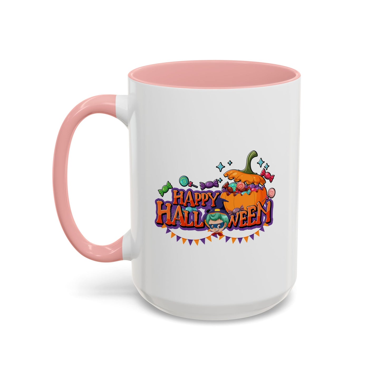 Accent Coffee Mug - Happy halloween banner