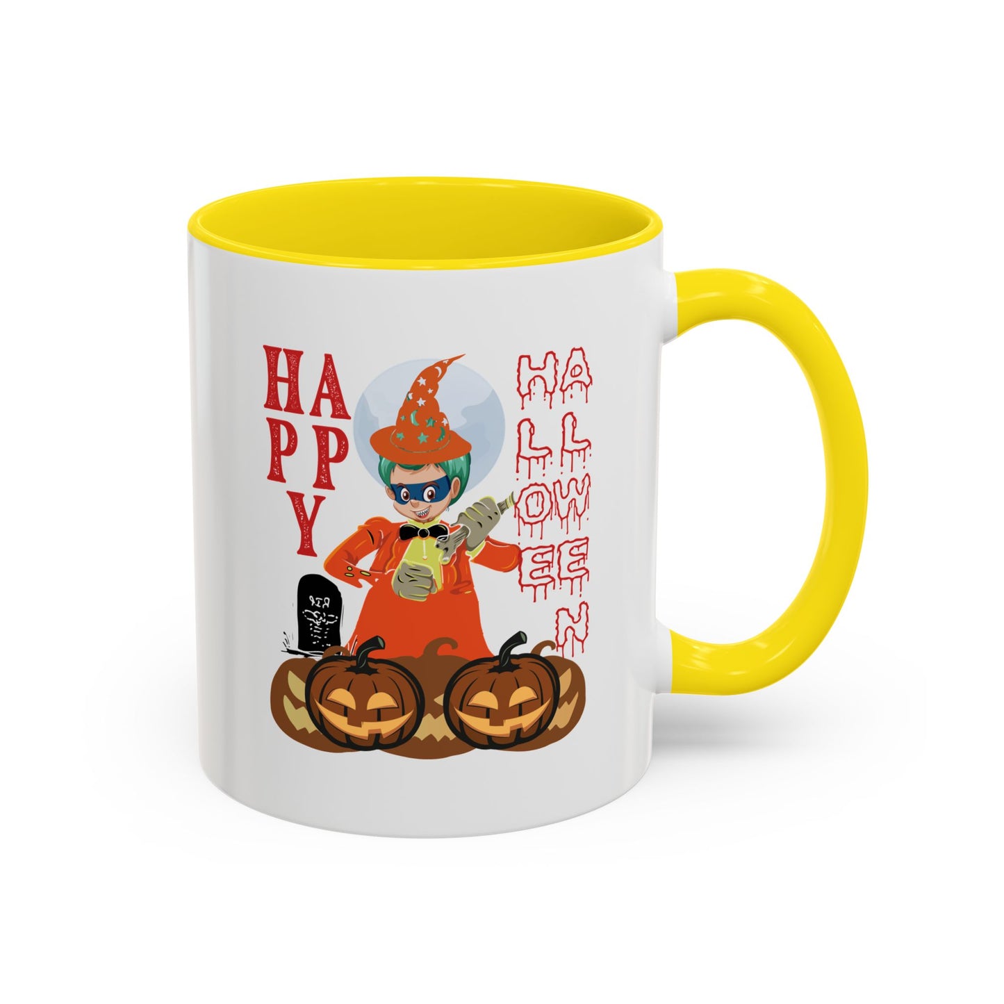 Accent Coffee Mug - Holloween design by super kiddo