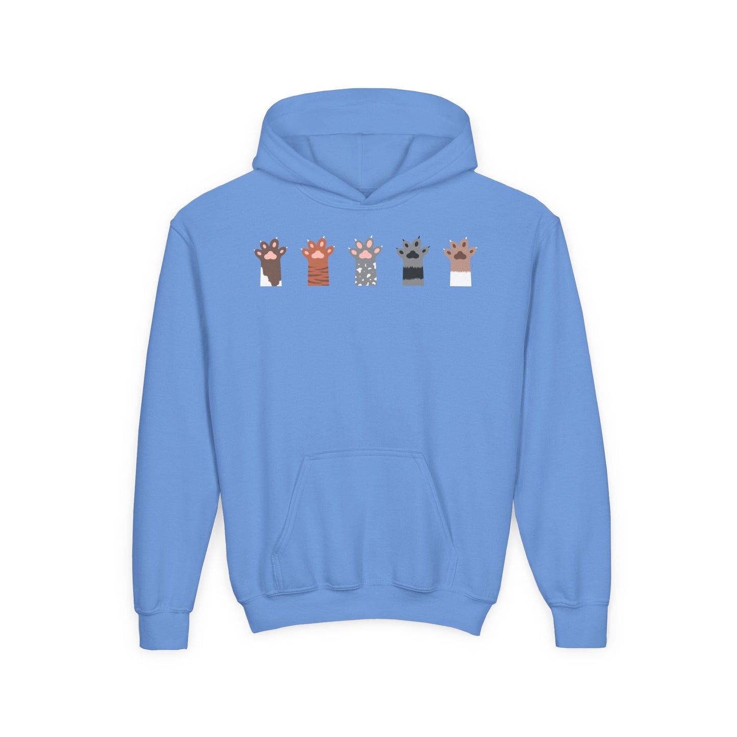 Youth Heavy Blend Hooded Sweatshirt - Group of paw