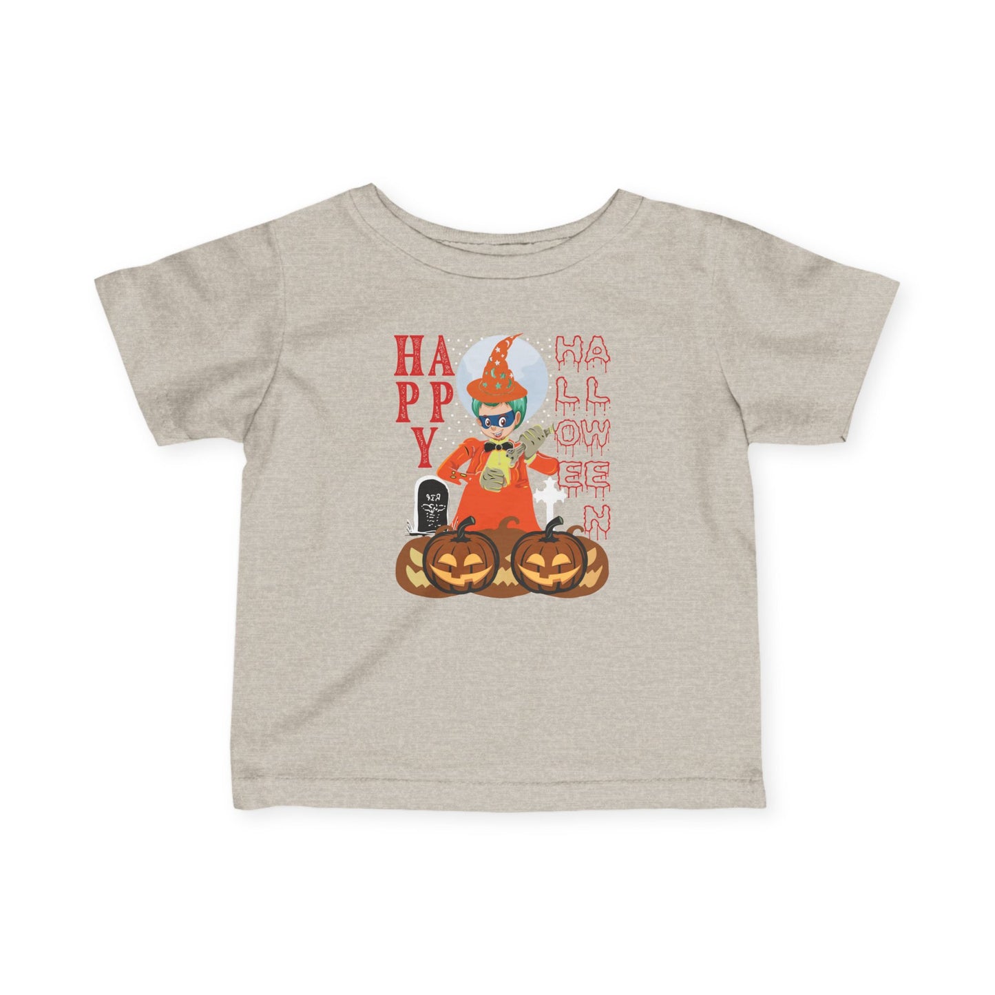 Infant Fine Jersey Tee - Holloween design by super kiddo