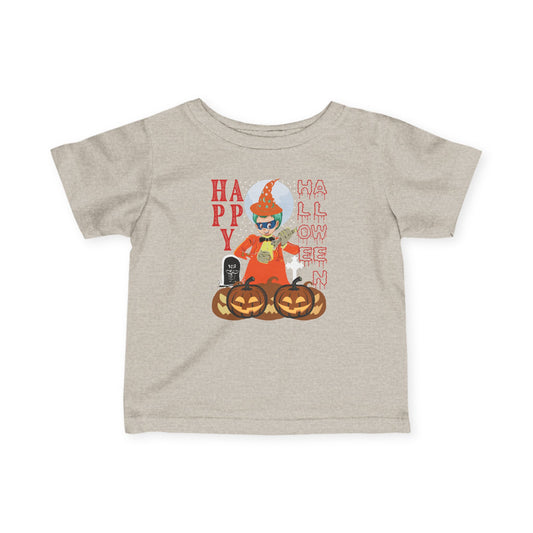 Infant Fine Jersey Tee - Holloween design by super kiddo Printify