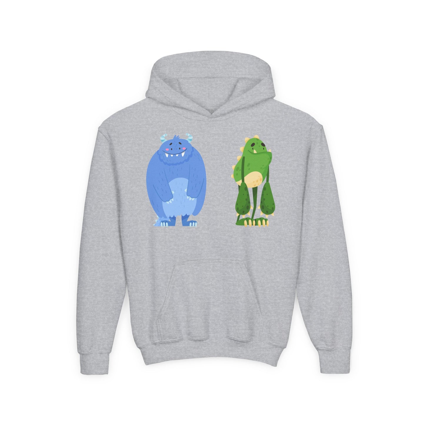 Youth Heavy Blend Hooded Sweatshirt - Cute monster